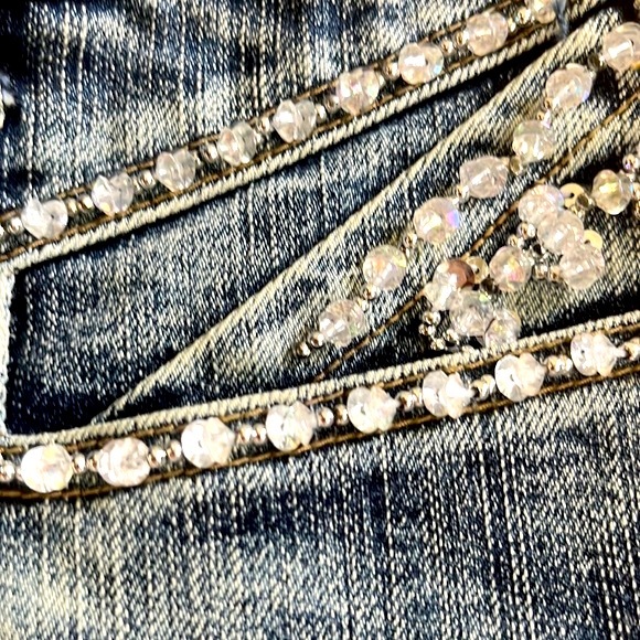 Candie’s Country Western Denim/Fabric Flare Skirt, size 3 (Juniors) - Picture 4 of 11